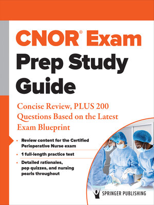 cover image of CNOR&#174; Exam Prep Study Guide